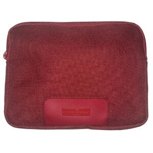 NWOT Salvatore Ferragamo Parfums Red Cosmetic Travel Bag